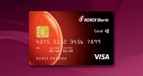 icici coral contactless visa credit card|ICICI bank credit card coral.